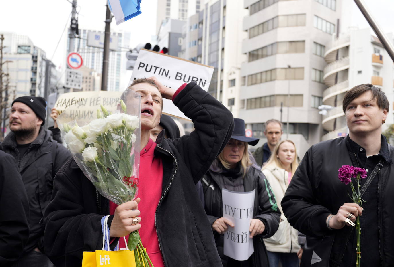 Vigilia en Tokio tras la muerte de Alexéi Navalni