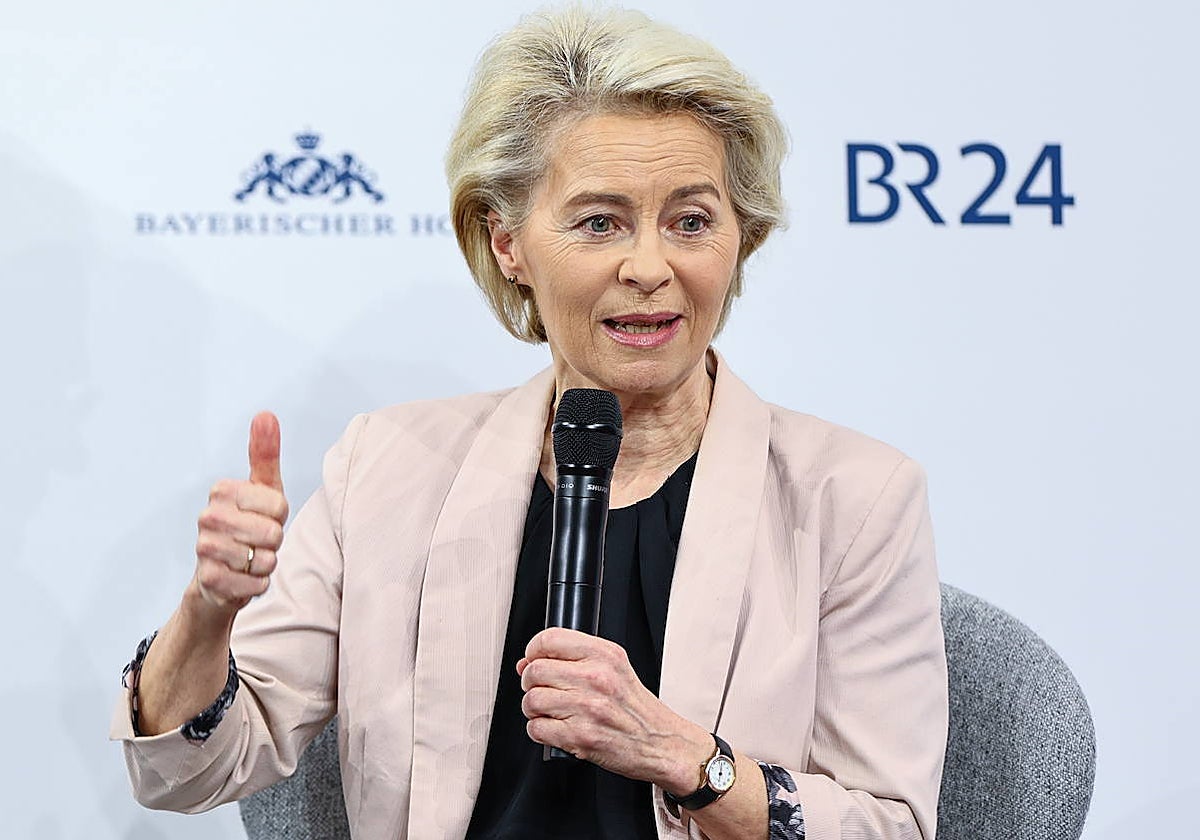La presidenta de la Comisión Europea, Ursula von der Leyen