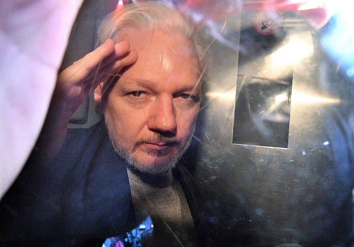El fundador de WikiLeaks, Julian Assange, durante una fotografía tomada en 2019