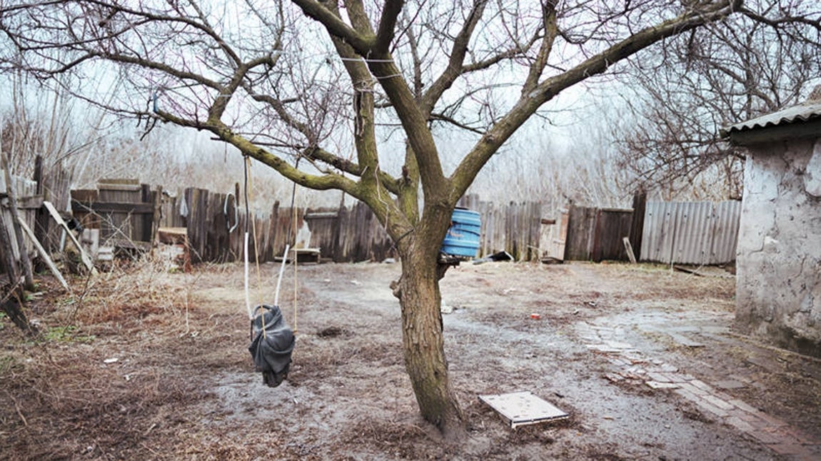 Una casa abandonada en la localidad de Niu-york en Torestks