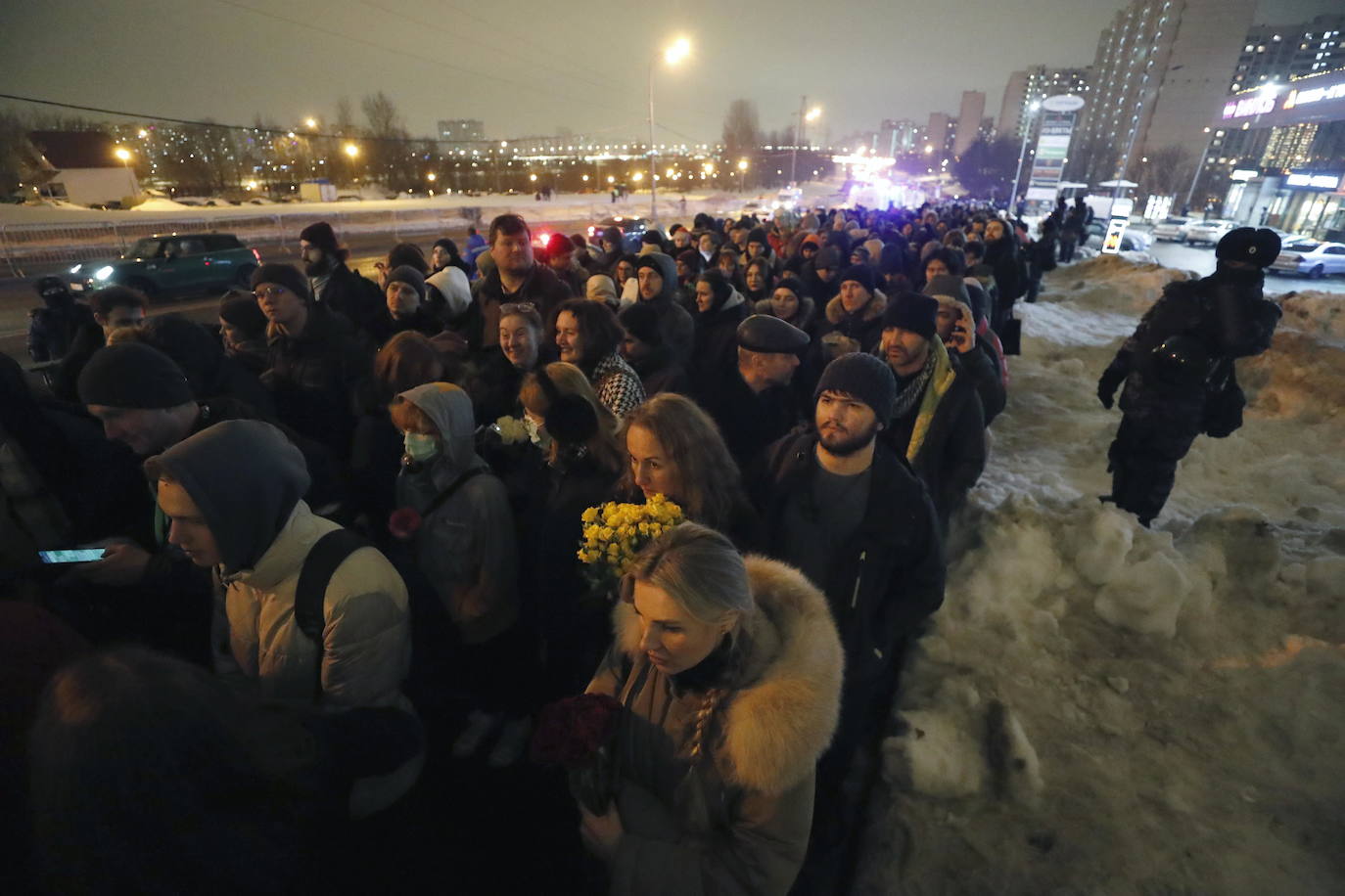 El funeral de Navalni, en imágenes