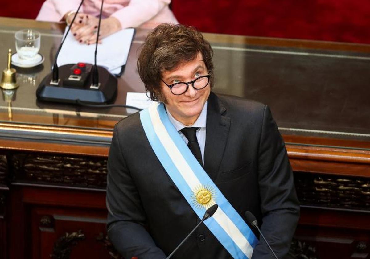 El presidente argentino Javier Milei