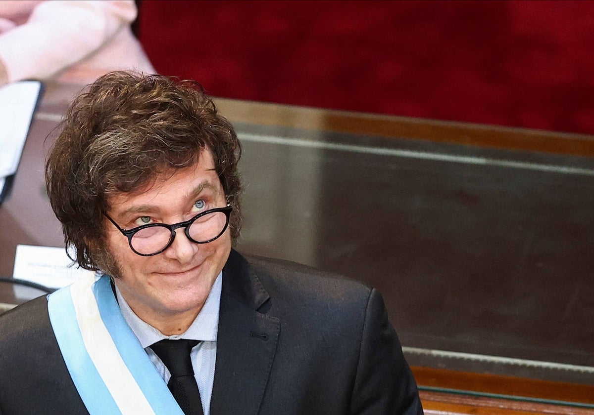 Javier Milei, presidente de Argentina