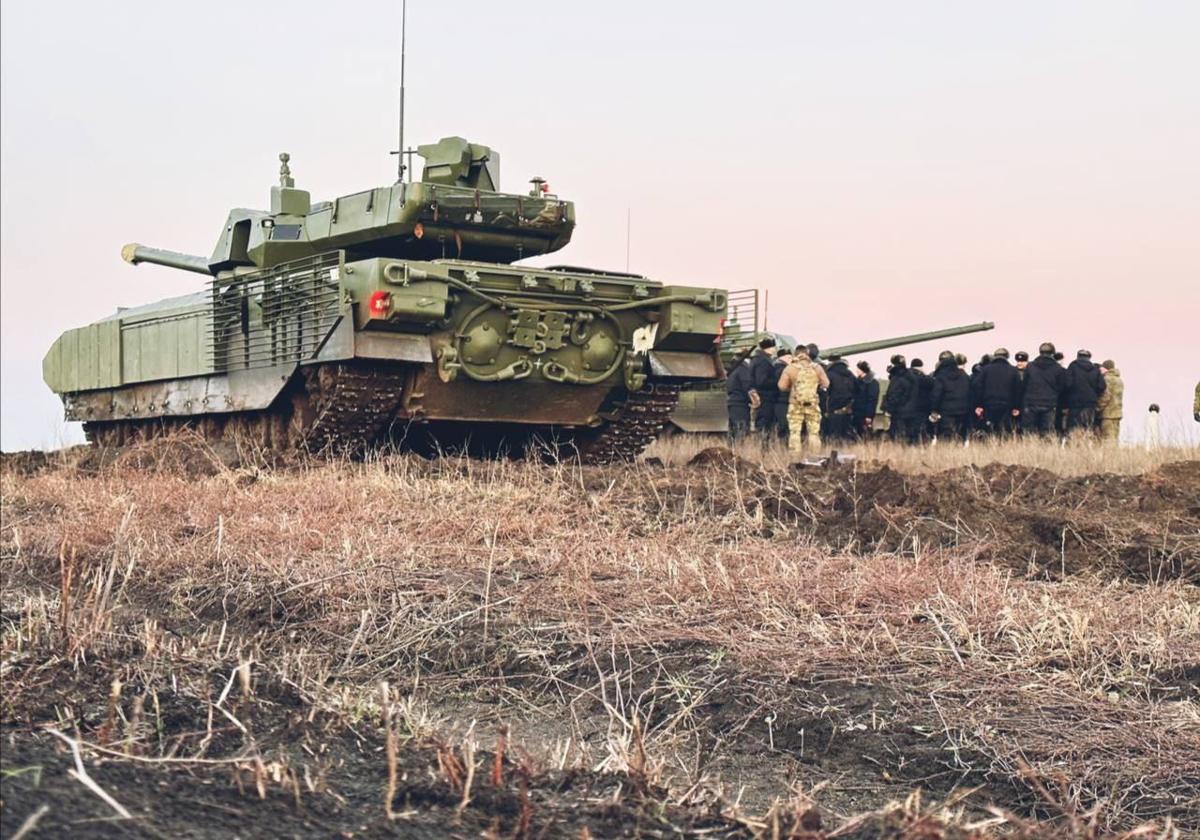 Un tanque T-14 Armata del Ejército ruso