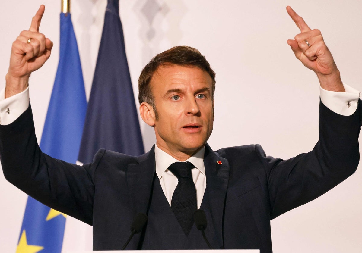 El presidente de Francia, Emmanuel Macron
