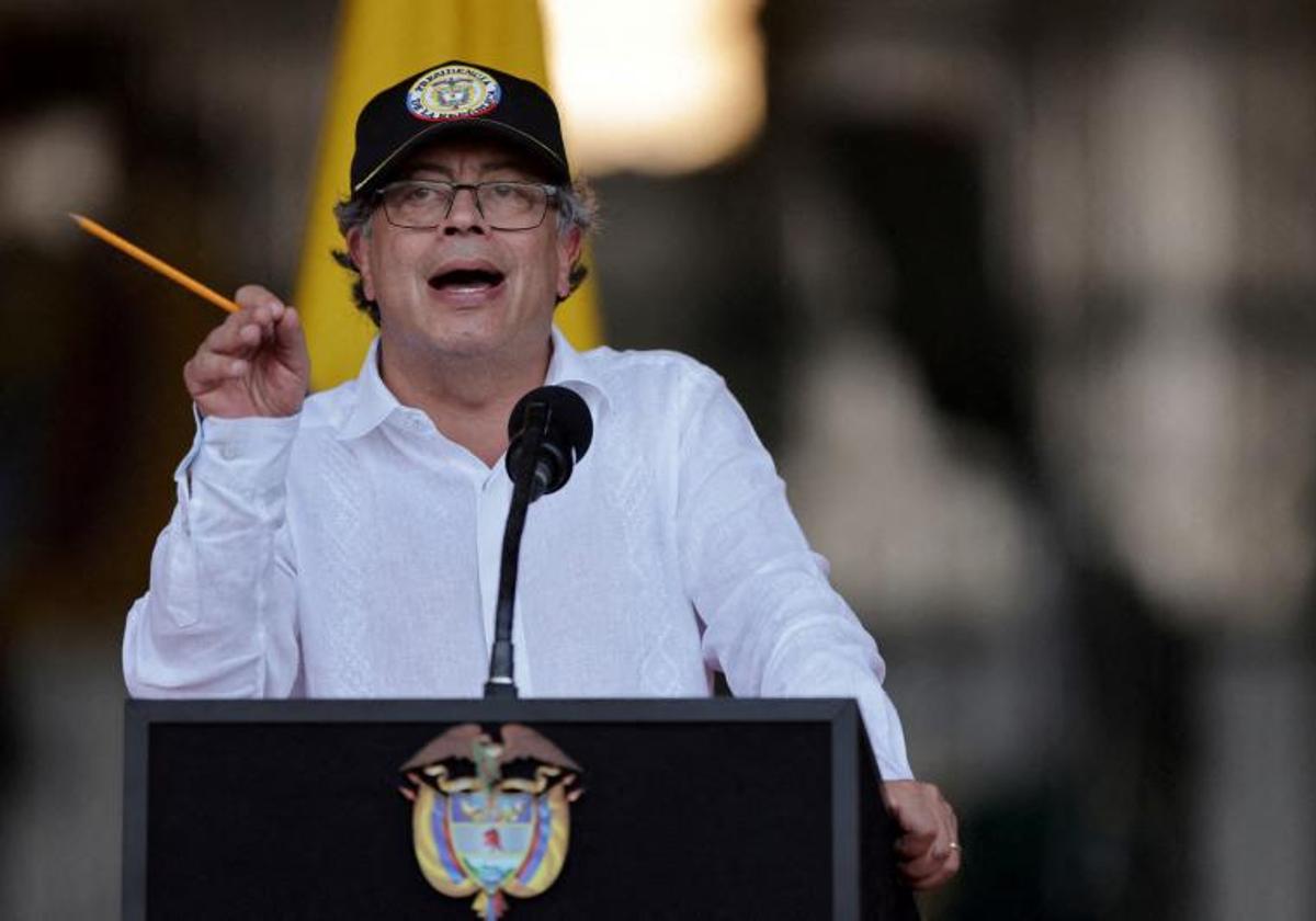 El presidente colombiano Gustavo Petro
