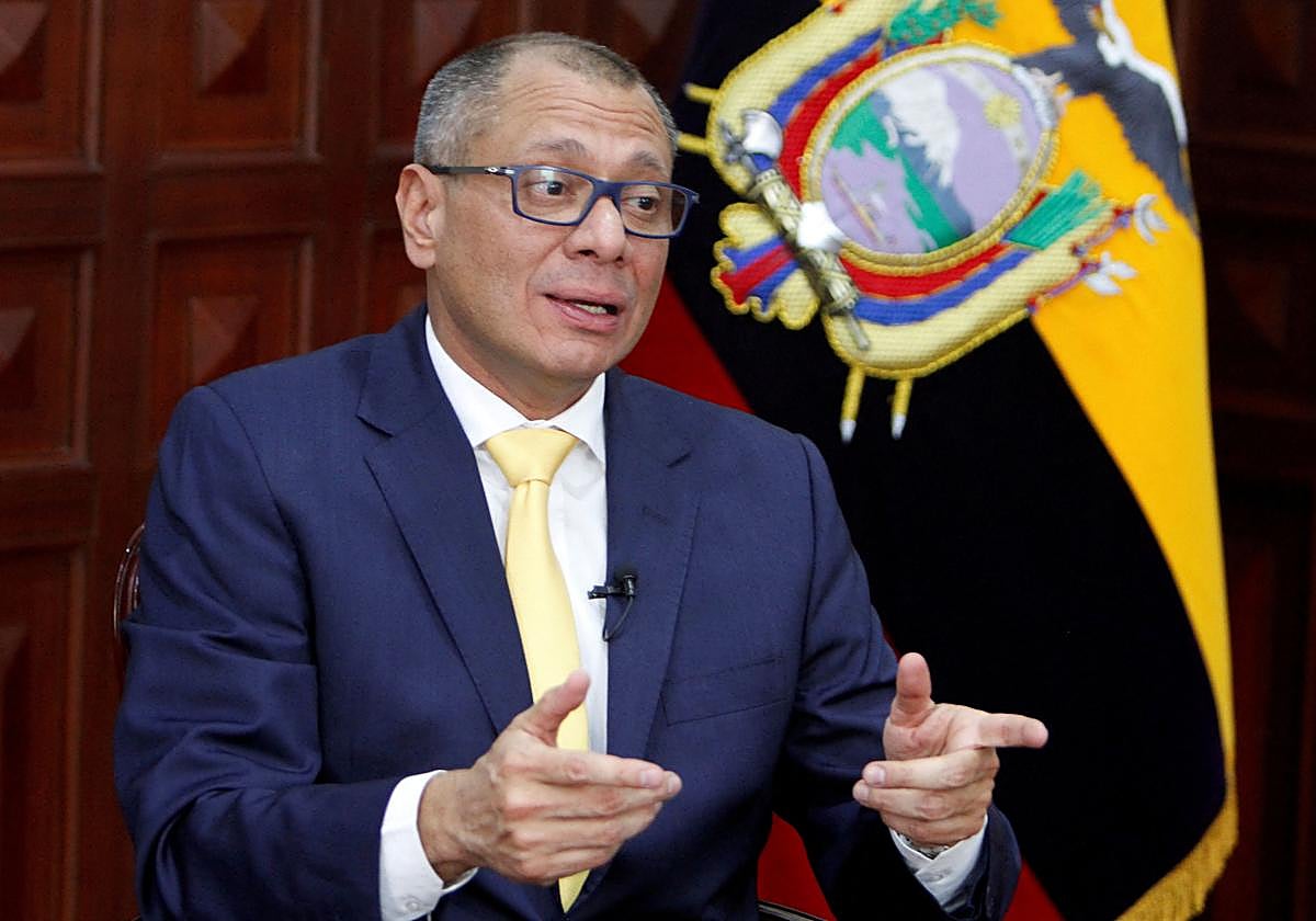 El vicepresidente de Ecuador, Jorge Glas, en 2017 en el Palacio de Gobierno de Quito