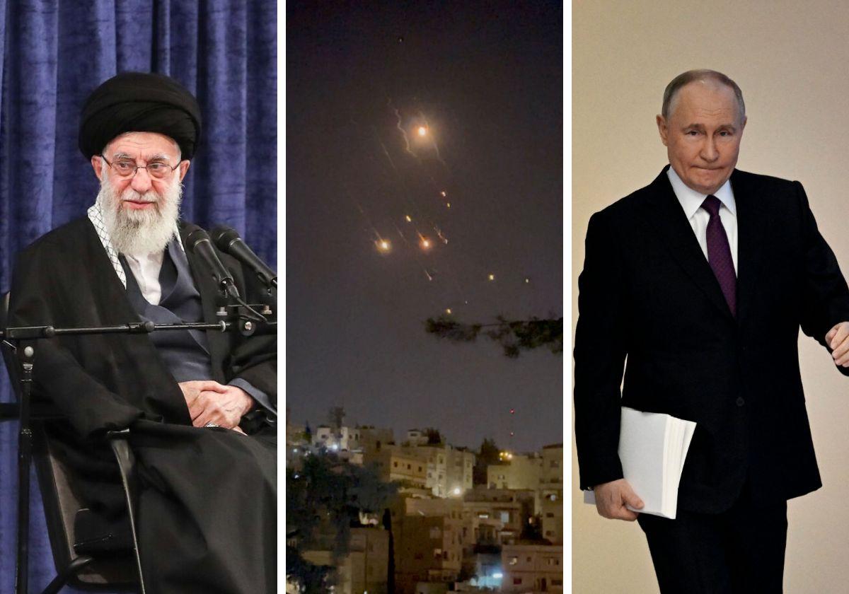 Jamenei, imagen de los ataques y Putin