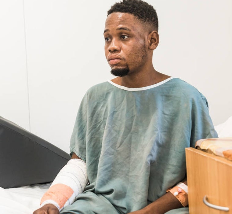 Pierre-Marie, en el hospital de MSF Tabarre, en Cité Soleil