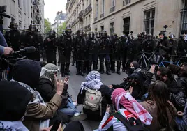 Los universitarios franceses replican a las estadounidenses movilizando protestas propalestina