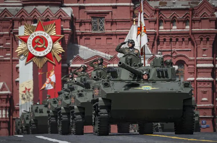 Desfile militar durante el Día de la Victoria del año pasado, en Moscú