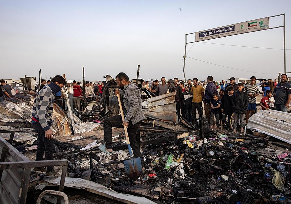 Enclave de Rafah, en la frontera con Egipto, donde ha tenido lugar el ataque aéreo de este lunes