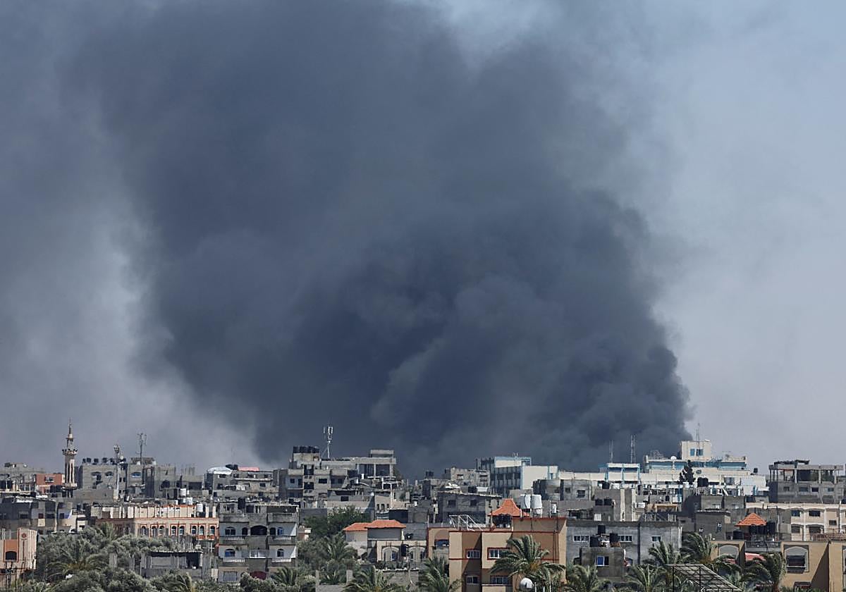 Un ataque en Rafah (archivo).