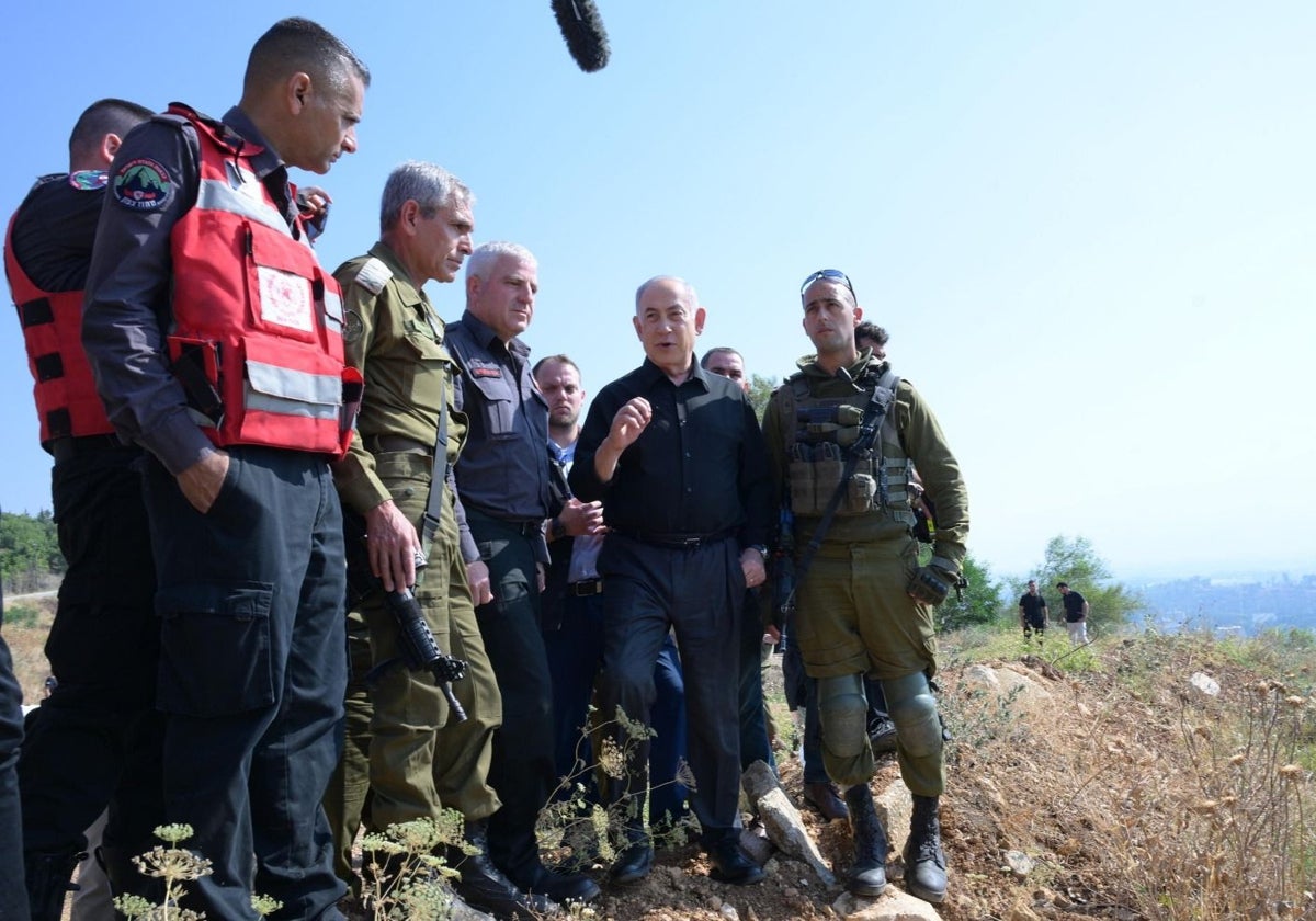 Netanyahu vista a las tropas apostadas en la frontera con Líbano