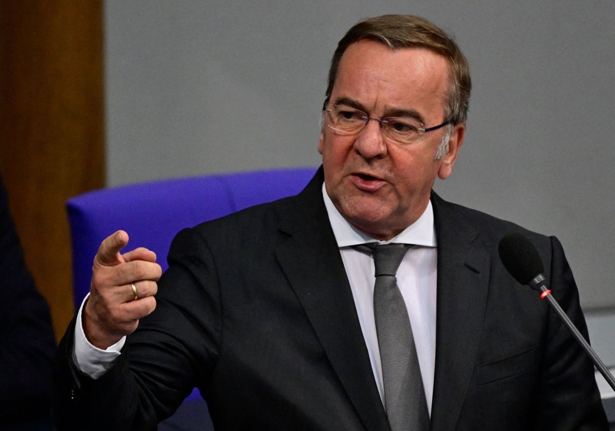 El ministro de Defensa alemán, Boris Pistorius