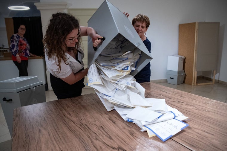 Recuento de votos para las elecciones al Parlamento Europeo en Hungría