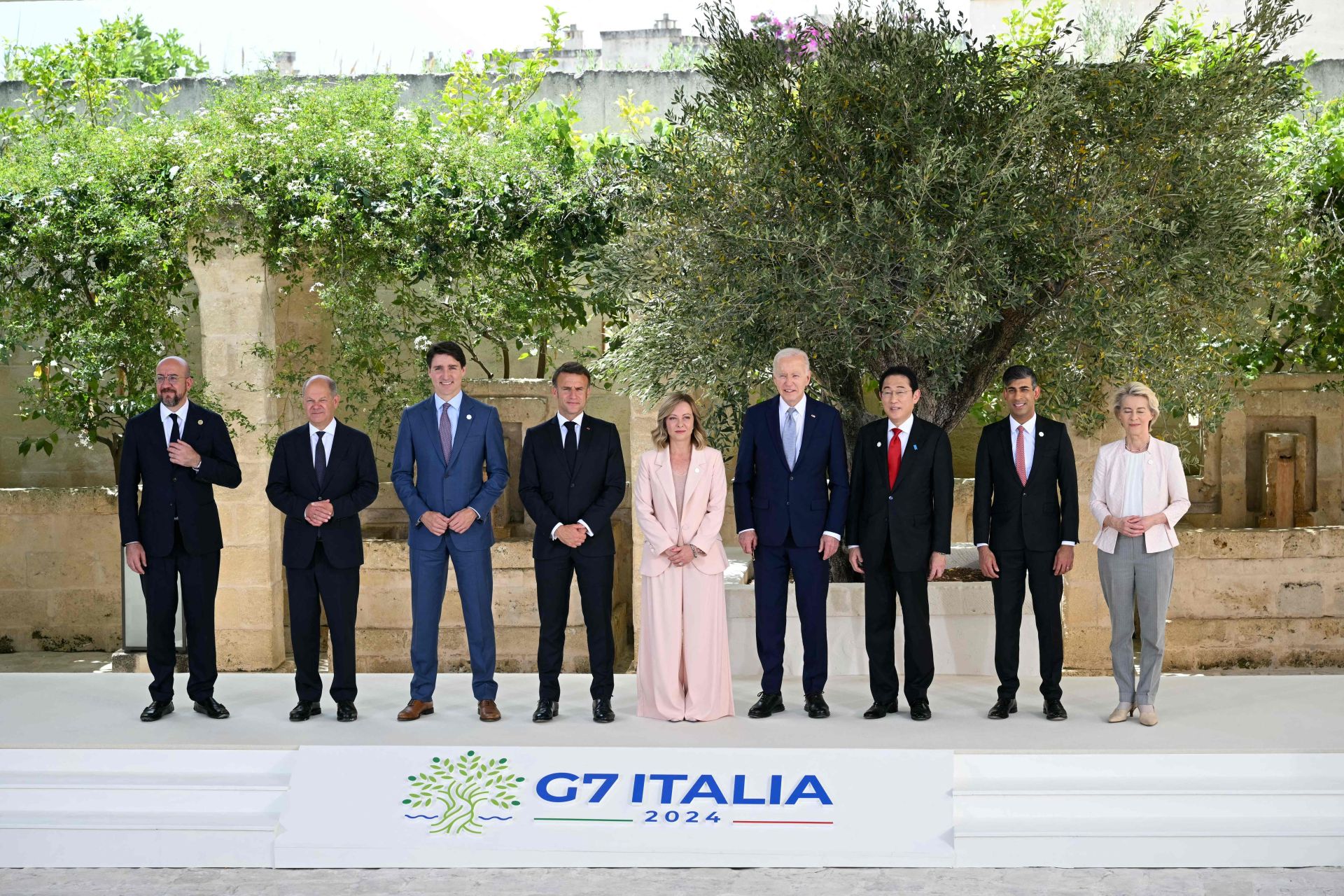 Foto de familia de la cumbre del G7