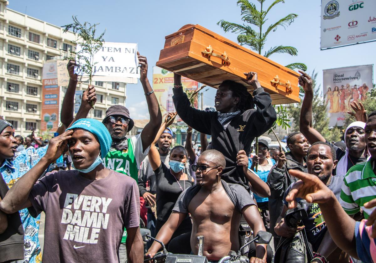 Protestas en Kenia.