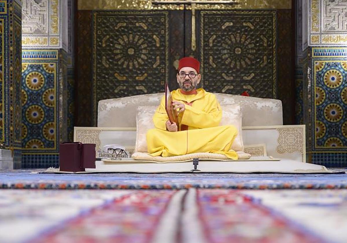 El Rey de Marruecos, Mohamed VI, en una ceremonia religiosa