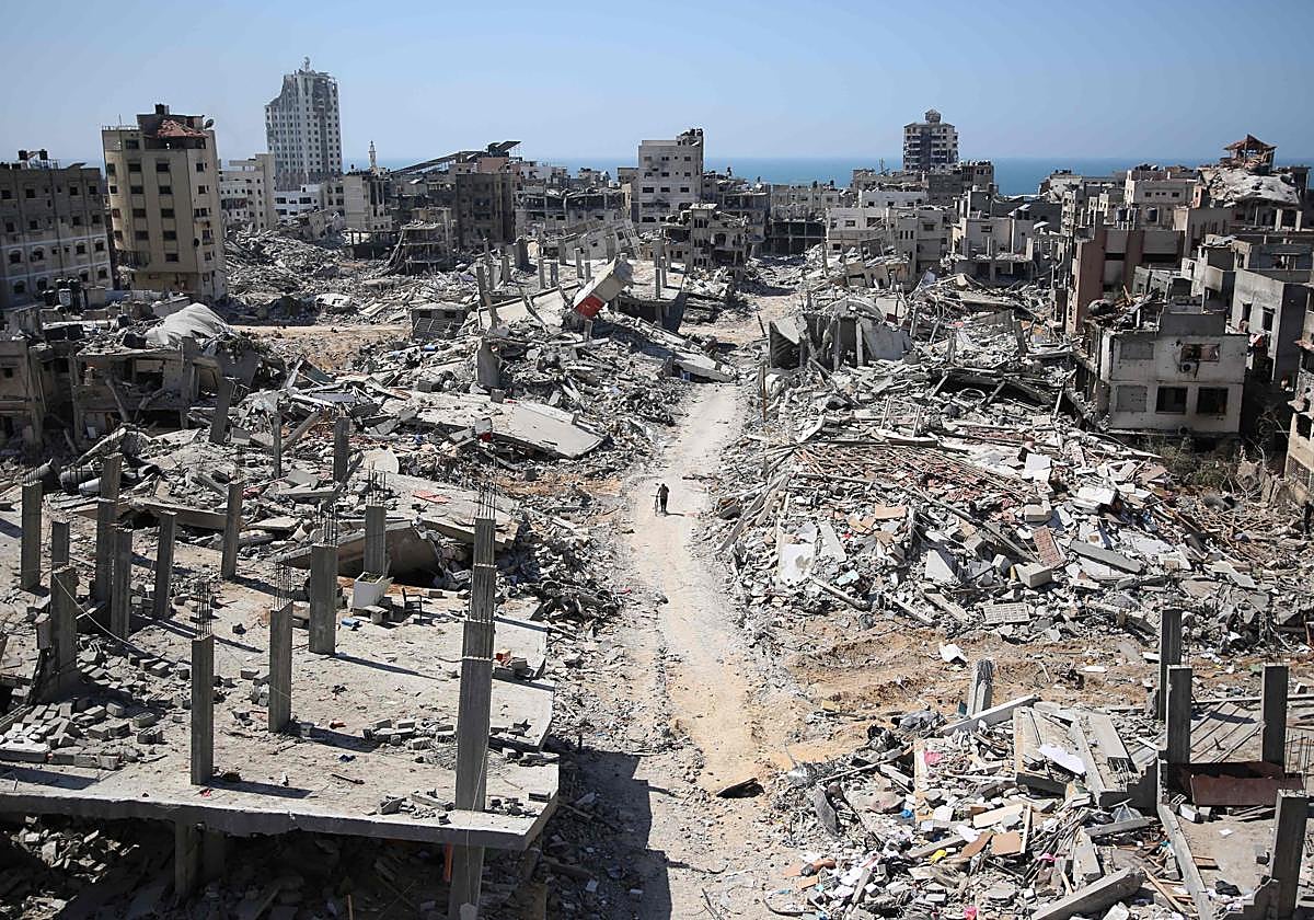 Alrededores del Hospital Al-Shifa.