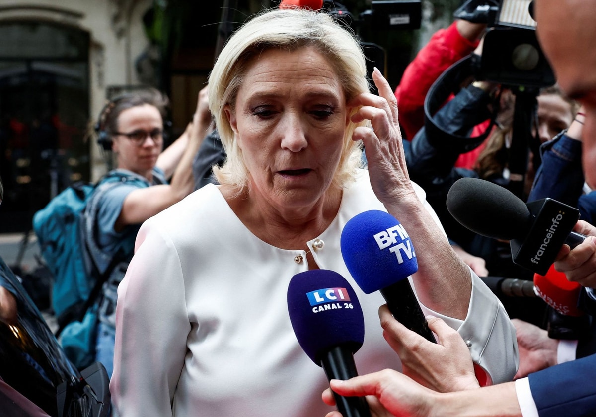 La líder de Agrupación Nacional, Marine Le Pen