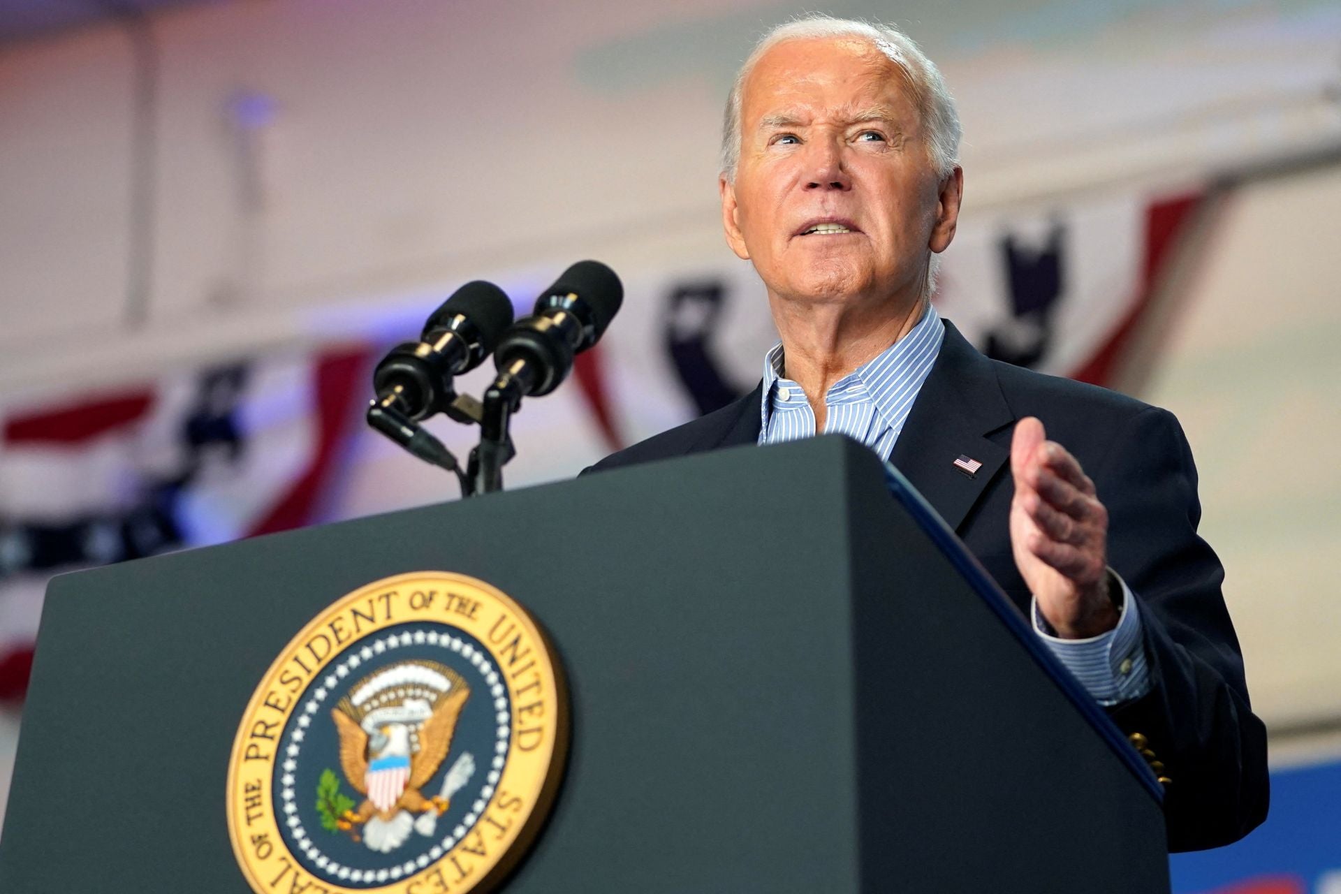 Joe Biden, durante un evento de campaña.