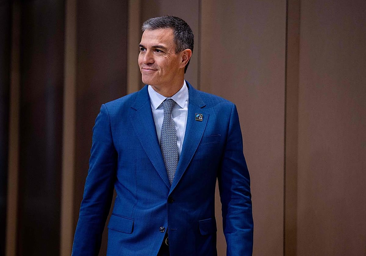 Pedro Sánchez a su llegada de la cumbre de la OTAN en Washington, el pasado miércoles