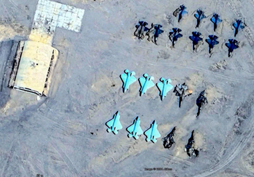 China replica los aviones de combate más avanzados de EE.UU. para ensayar sus ataques