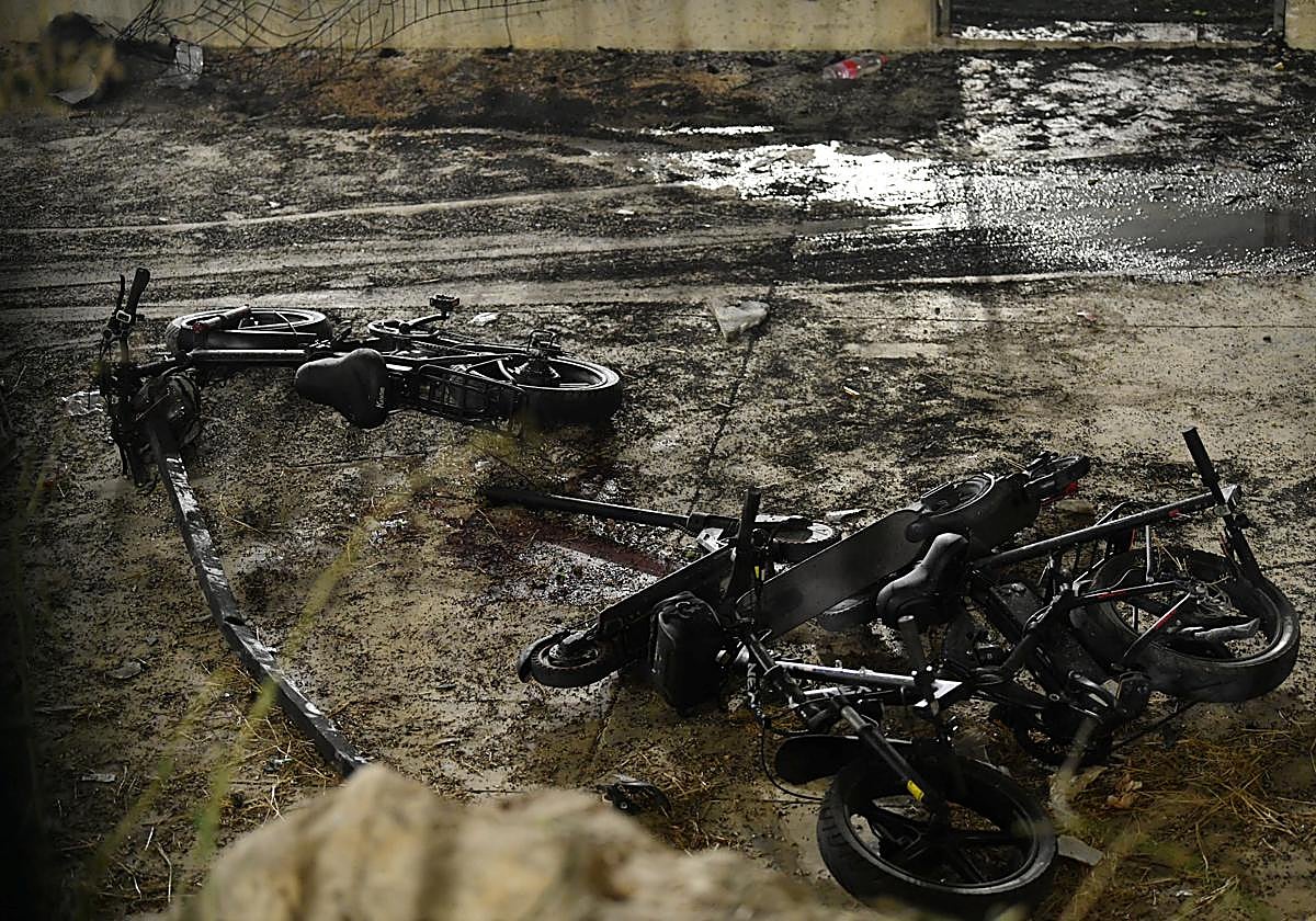 Zona atacada por el Líbano el sábado.