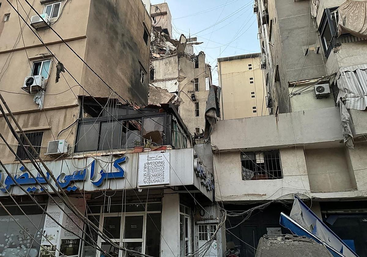 El lugar en el que se ha producido el ataque en Beirut