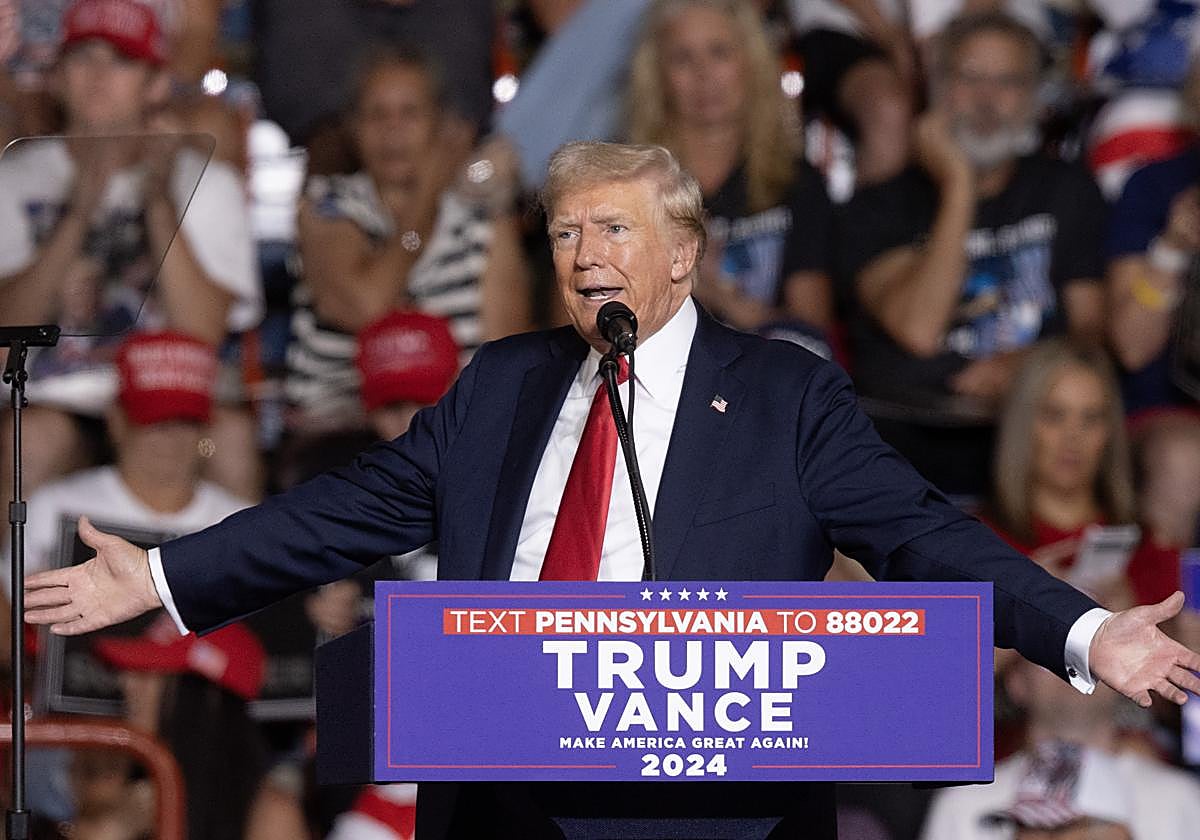 El expresidente de EE.UU. y candidato republicano, Donald Trump.