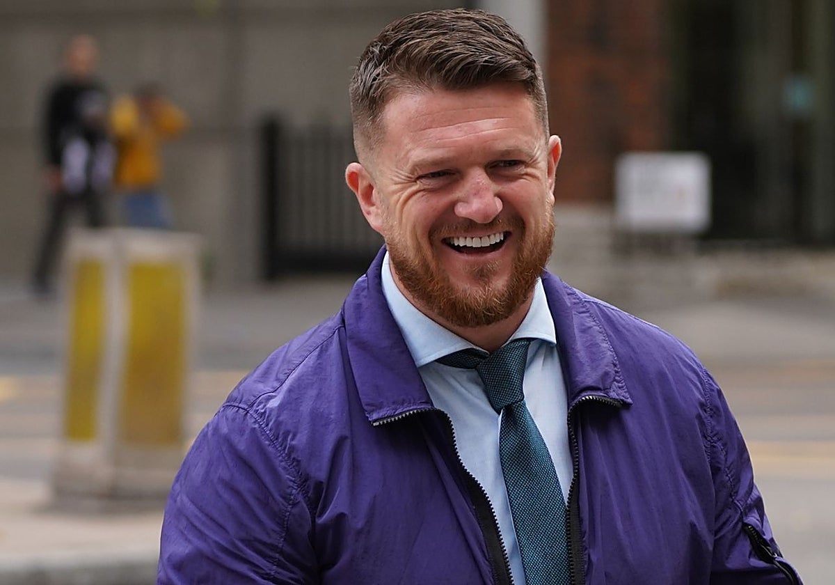 El activista de extrema derecha Tommy Robinson, seudónimo de Stephen Christopher Lennon
