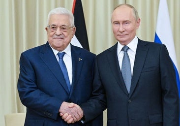 Putin recibe al líder de la Autoridad Palestina en Moscú para hablar de paz