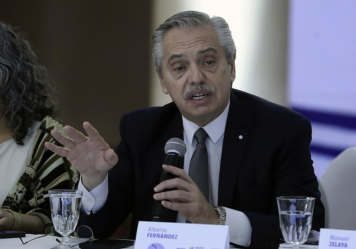 El expresidente argentino Alberto Fernández.