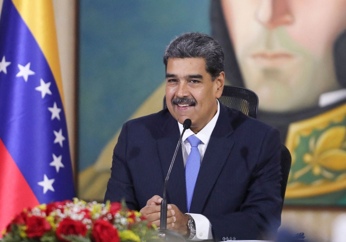 El presidente venezolano Nicolás Maduro, acusado internacionalmente de fraude electoral