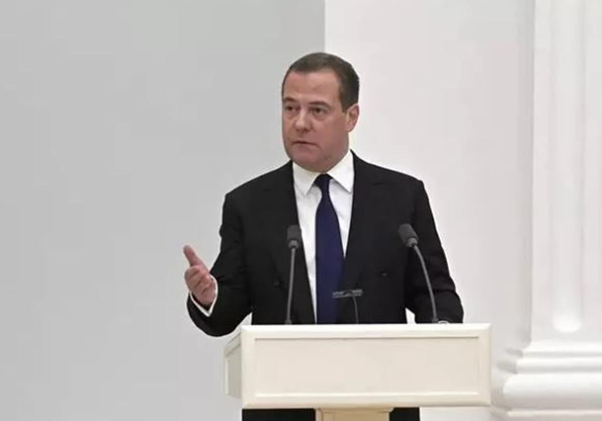 El vicepresidente del Consejo de Seguridad del País, Dimitri Medvedev, imagen archivo