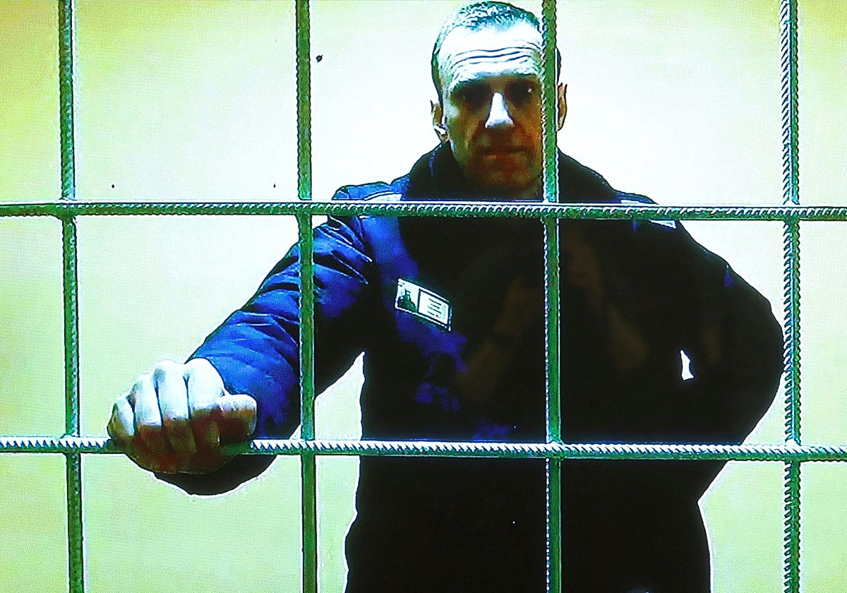 El opositor ruso Alexei Navalni durante su encarcelamiento en una prisión de máxima seguridad