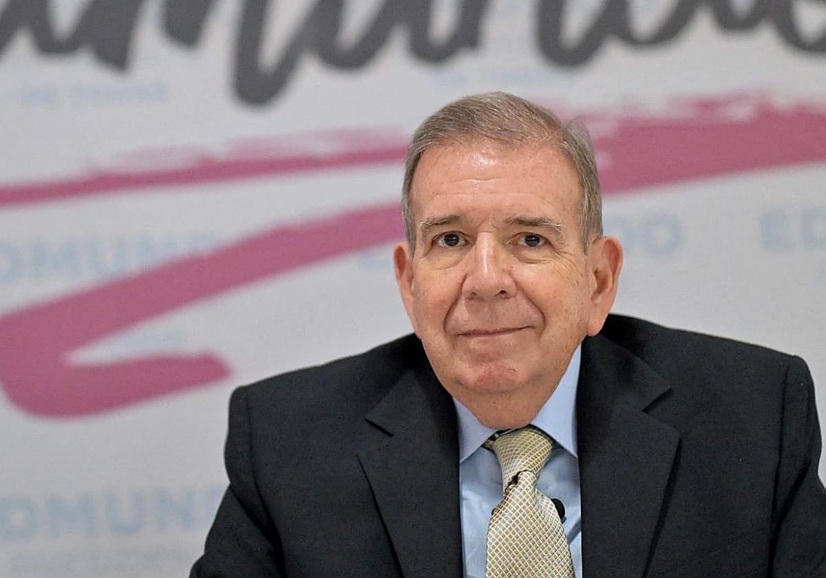 Edmundo González, durante un acto en Venezuela.