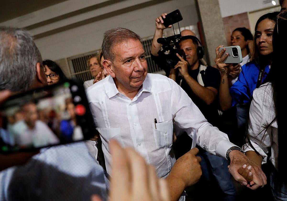 El candidato presidencial de la oposición venezolana en una de sus últimas apariciones públicas