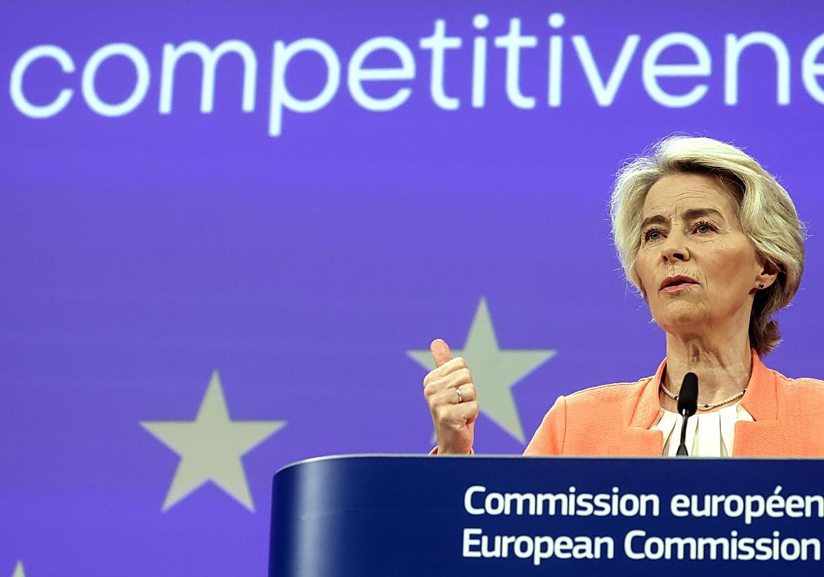 La presidenta de la Comisión Europea, Ursula Von der Leyen.