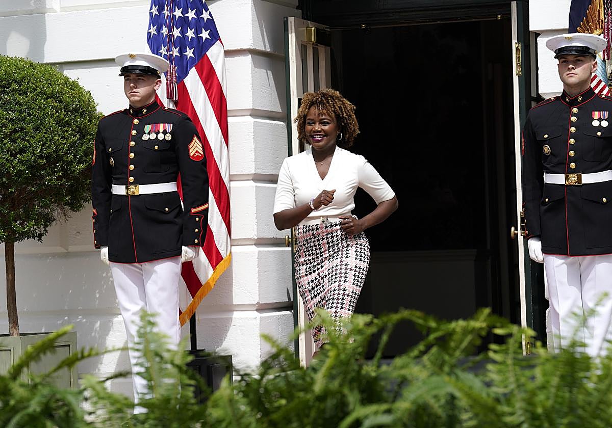 Karine Jean-Pierre, secretaria de prensa de la Casa Blanca.