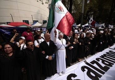 Jueces y trabajadores judiciales protestas contra la reforma de López Obrador: «Esto interesa a los políticos y al crimen organizado»