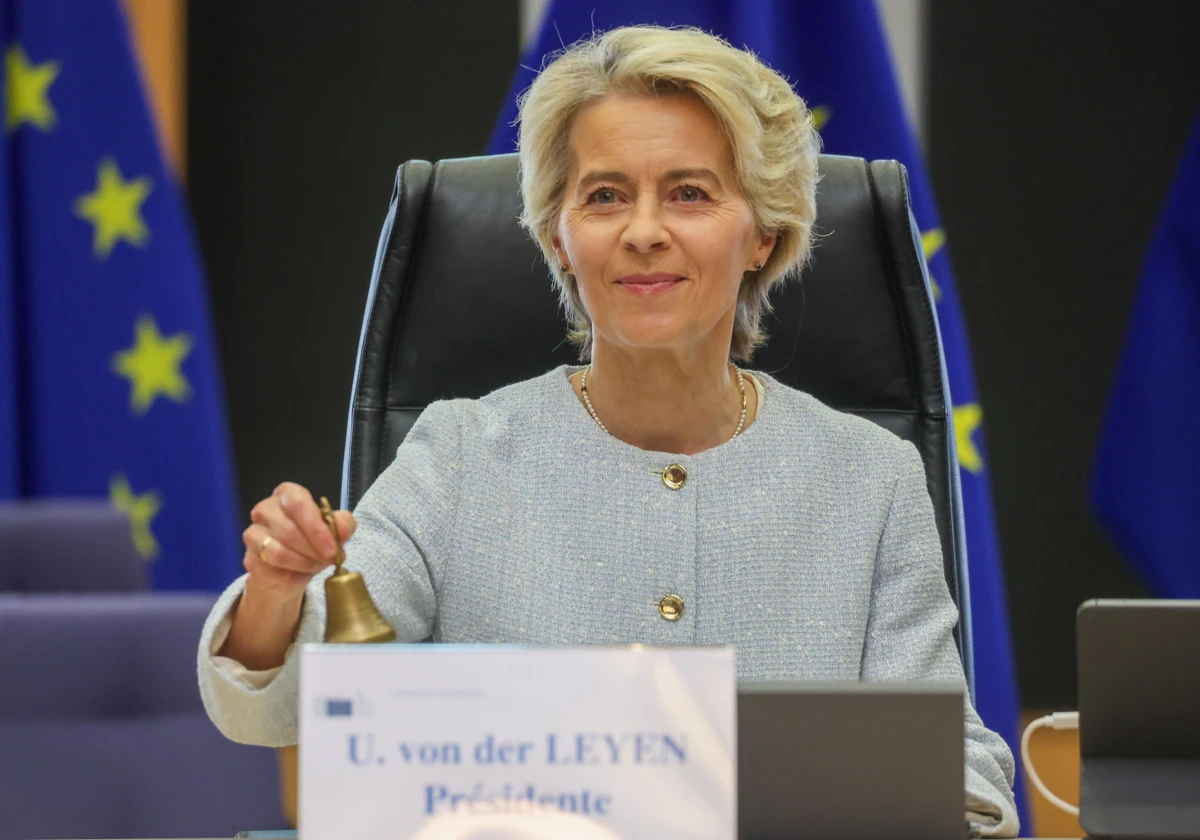 La presidenta de la Comisión Europea, Ursula Von der Leyen