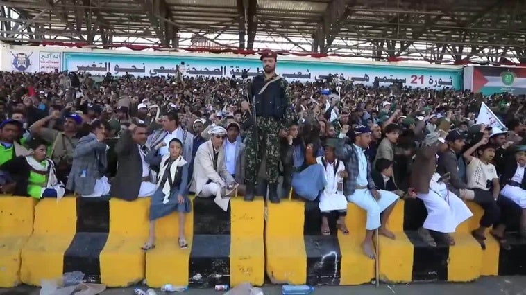 Los hutíes recuerdan con un desfile el décimo aniversario de la toma del norte de Yemen