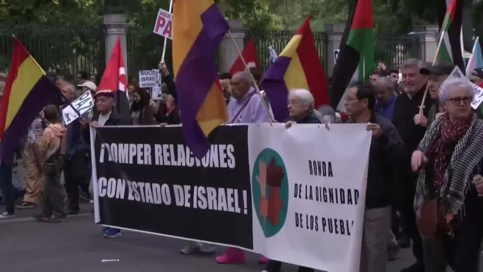 Cientos de personas salen a la calle en Madrid contra el "genocidio" de ...