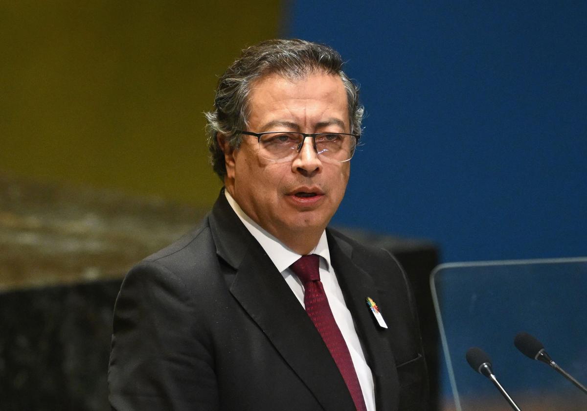 Gustavo Petro en la asamblea general de la ONU este martes