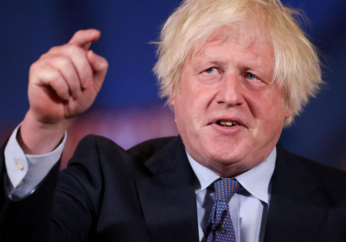 El exprimer ministro británico Boris Johnson