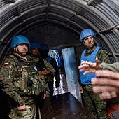 Los 'cascos azules' de la misión de la ONU en Líbano seguirán en sus puestos pese a que Israel ha pedido su retirada