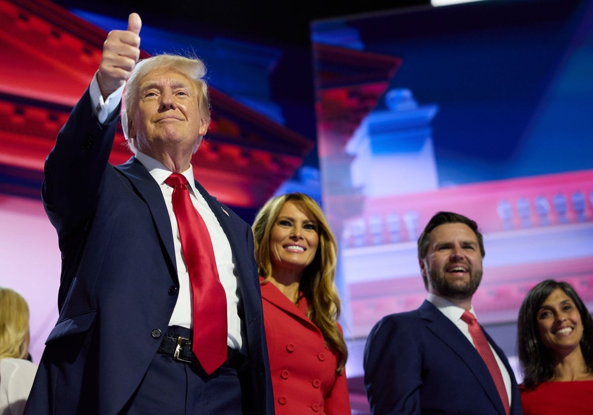 Trump y Melania en la Convención republicana