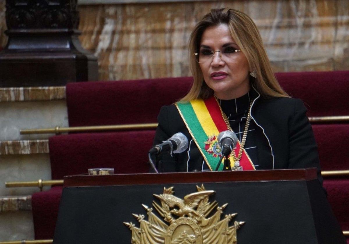 La expresidenta de Bolivia, Jeanine Áñez